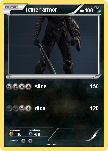 Pokemon lether armor