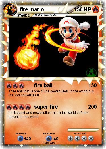 Pokemon fire mario