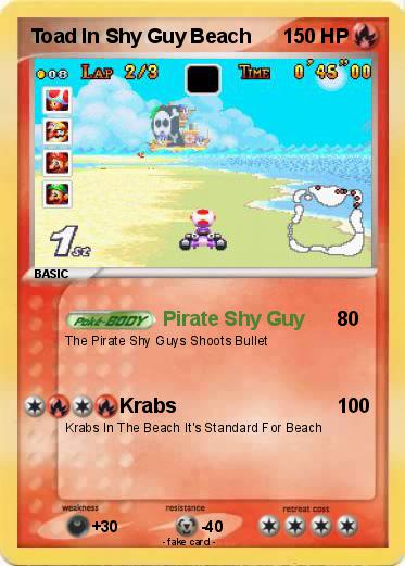 Pokemon Toad In Shy Guy Beach