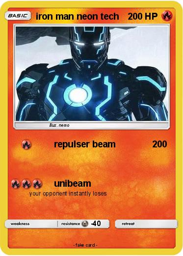 Pokemon iron man neon tech