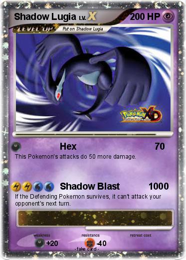 Pokemon Shadow Lugia