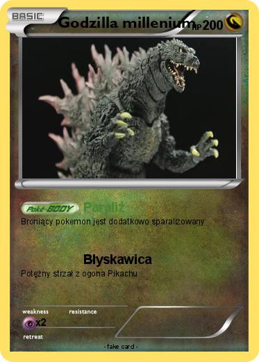 Pokemon Godzilla millenium