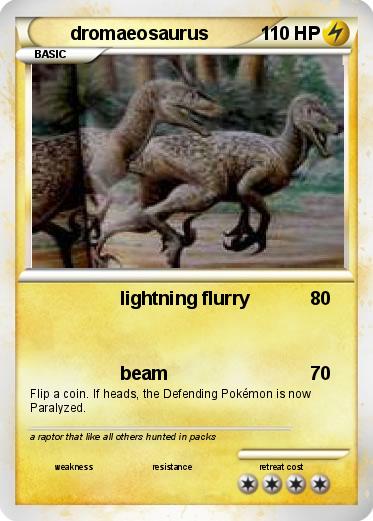 Pokemon dromaeosaurus