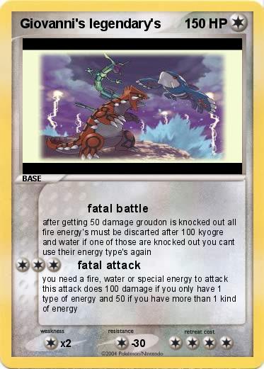 Pokemon Giovanni's legendary's