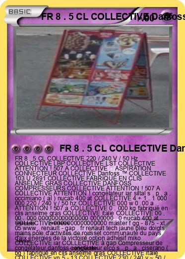 Pokemon FR 8 . 5 CL COLLECTIVE Danfoss ™