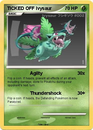 Pokemon TICKED OFF Ivysaur