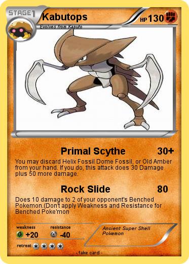 Pokemon Kabutops