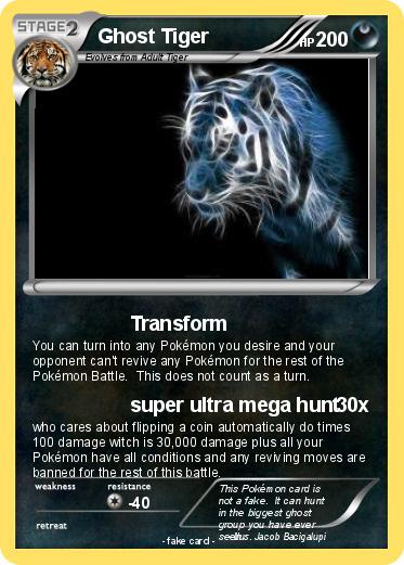 Pokemon Ghost Tiger