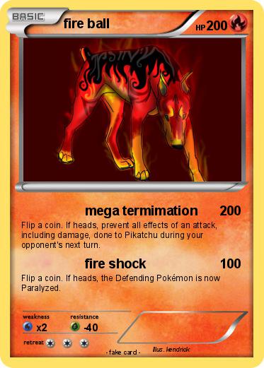 Pokemon fire ball