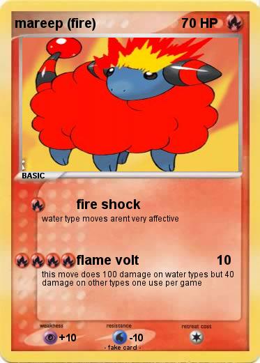 Pokemon mareep (fire)