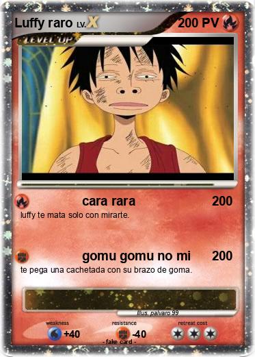 Pokemon Luffy raro