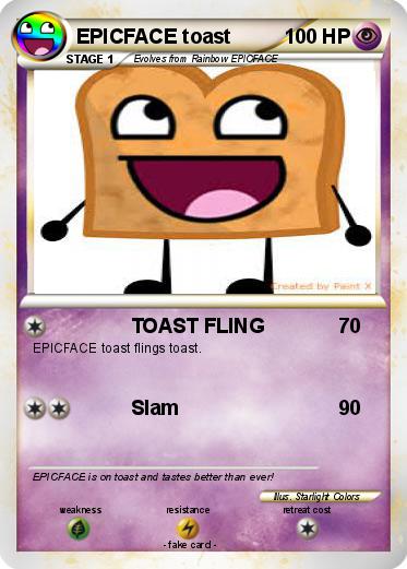Pokemon EPICFACE toast