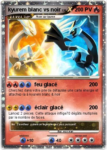 Pokemon kyurem blanc vs noir