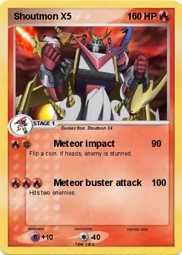 Pokemon Shoutmon X5