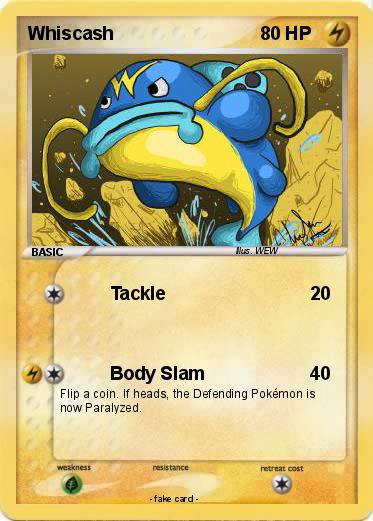 Pokemon Whiscash