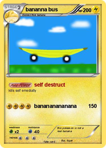 Pokemon bananna bus