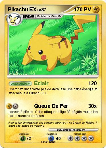 Pokemon Pikachu EX