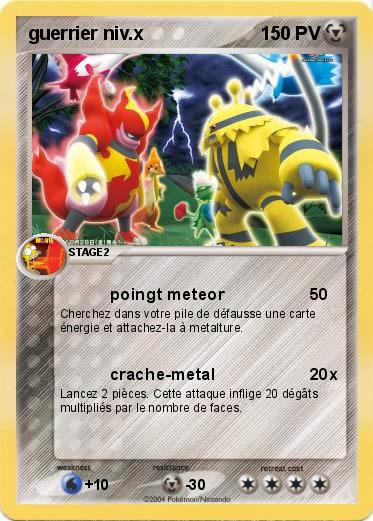 Pokemon guerrier niv.x