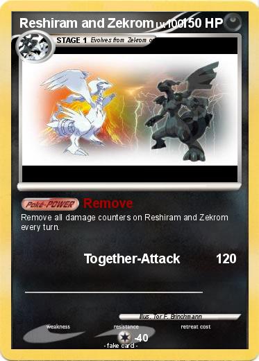 Pokemon Reshiram and Zekrom