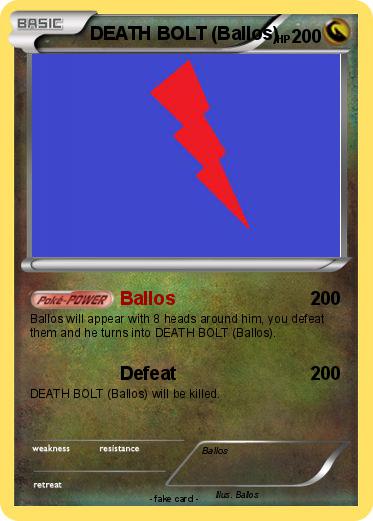 Pokemon DEATH BOLT (Ballos)