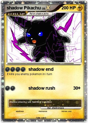 Pokemon shadow Pikachu