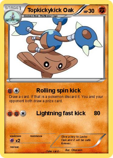 Pokemon Topkickykick Oak