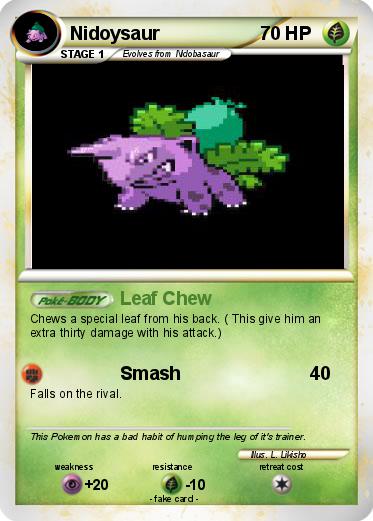 Pokemon Nidoysaur