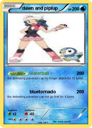 Pokemon dawn and piplup