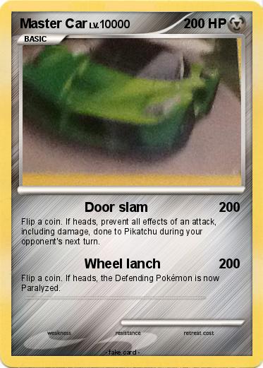 Pokemon Master Car