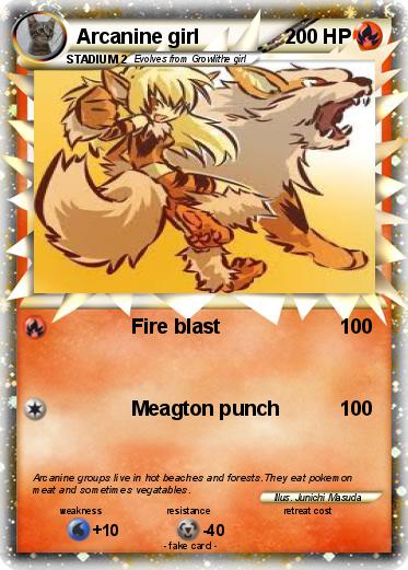 Pokemon Arcanine girl