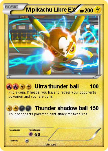 Pokemon M pikachu Libre EX