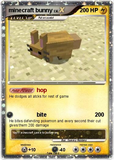 Pokemon minecraft bunny