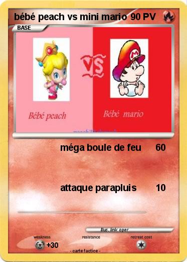 Pokemon bébé peach vs mini mario