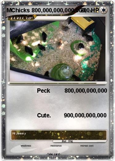 Pokemon MChicks 800,000,000,000,000,