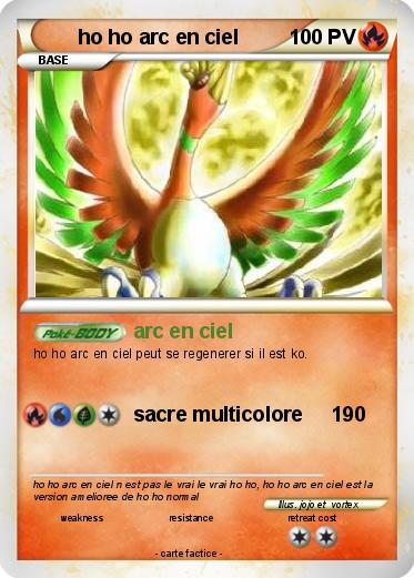 Pokemon ho ho arc en ciel