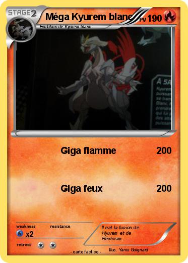 Pokemon Méga Kyurem blanc