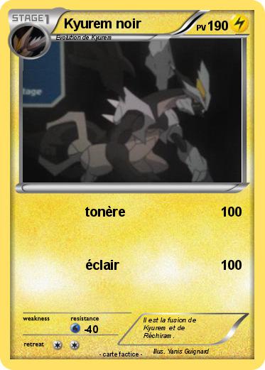 Pokemon Kyurem noir