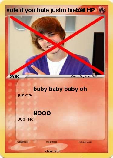 Pokemon vote if you hate justin bieber