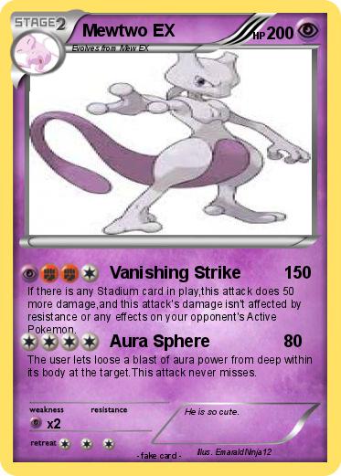 Pokemon Mewtwo EX