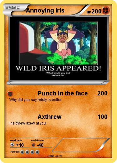 Pokemon Annoying iris