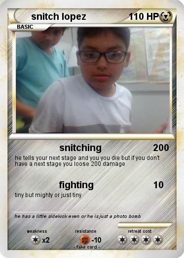 Pokemon snitch lopez