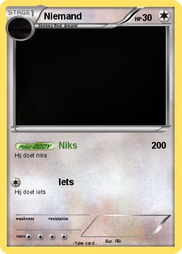 Pokemon Niemand