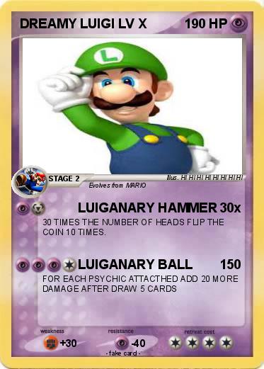 Pokemon DREAMY LUIGI LV X