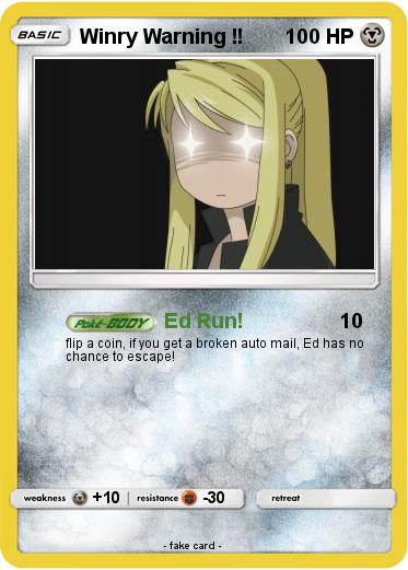 Pokemon Winry Warning !!