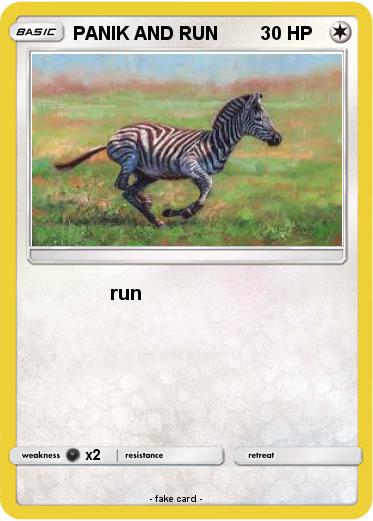 Pokemon PANIK AND RUN