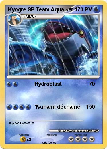 Pokemon Kyogre SP Team Aqua