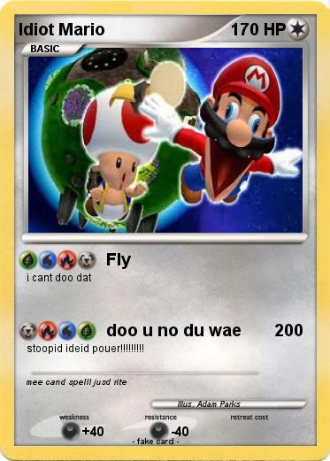 Pokemon Idiot Mario