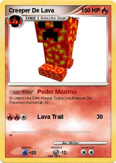 Pokemon Creeper De Lava