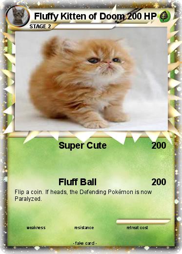 Pokemon Fluffy Kitten of Doom