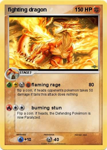 Pokemon fighting dragon